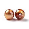 UV Plating Rainbow Iridescent Acrylic Beads X-PACR-H003-12-3