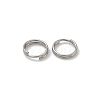 Tarnish Resistant Stainless Steel Split Rings X-STAS-E010-7x0.6mm-2-1
