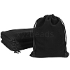 CREATCABIN Rectangle Velvet Drawstring Pouches TP-CN0001-03B-02-1