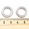 Non-Tarnish 316 Stainless Steel Spring Gate Rings STAS-M296-01P-C-01-3