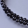 Natural Black Spinel Beaded Necklaces NJEW-K114-C-A20-2