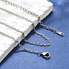 Tarnish Resistant 304 Stainless Steel Necklaces NJEW-E080-13P-4