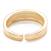 Brass Enamel Cuff Rings RJEW-I077-13G-4
