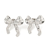 Non-Tarnish Ion Plating(IP) 304 Stainless Steel Stud Earrings for Women EJEW-A111-01P-2