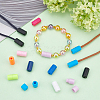   48Pcs 12 Colors Plastic Screw Clasps FIND-PH0004-17-2