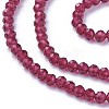 Faceted Glass Beads Strands X-G-F619-09D-3mm-3