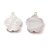 Natural Freshwater Shell Pendants BSHE-E028-06KCG-2