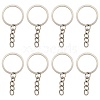 50Pcs Iron Keychain Ring IFIN-FS0001-56-1