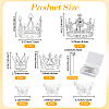 Crown Zinc Alloy Cake Decoration AJEW-CP0008-85G-2