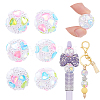 6Pcs Opaque Acrylic Beads OACR-GA0001-25-1
