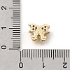 Bowknot Brass Micro Pave Cubic Zirconia Beads KK-Z156-20G-01-3