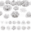 13Pcs 13 Styles Brass Bead Caps KK-TA0008-26P-1