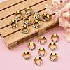 Brass Rhinestone Spacer Beads RSB094-1G-4