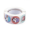 8 Patterns Paper Cartoon Sticker Rolls STIC-E001-16-2