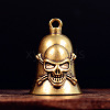 Skull Brass Mini Altar Bells for Witchcraft Wiccan Altar Supplies PW-WGB1A40-01-1