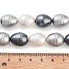 Electroplated Shell Pearl Beads Strands BSHE-H110-01-04-5