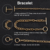 Unisex 304 Stainless Steel Cable Chain Bracelets BJEW-UN0001-09-4