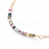 December Birthstone Natural Tourmaline Beaded Bracelets BJEW-JB06092-12-2