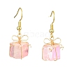 4 Pairs Natural Quartz Dangle Earrings for Women EJEW-TA00561-3