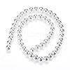 Electroplate Non-magnetic Synthetic Hematite Bead Strands G-Q466-8mm-02-2