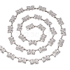 1Pc Alloy Glass Crystal Rhinestone Butterfly Link Chains LCHA-PH0001-01-1