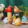 Wooden Birds and Tree Stump Ornaments JX725A-6