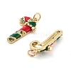 Christmas Theme Rack Plating Brass Pendants KK-M280-11H-G-2