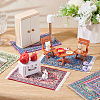 Olycraft 6Pcs 6 Styles Mini Cloth Turkey-Persia Carpet DIY-OC0012-26-5