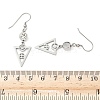 304 Stainless Steel Triangle Dangle Earrings Hand Polished EJEW-Z129-20P-5