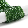 Electroplate Transparent Glass Beads Strands EGLA-A035-T3mm-A11-1