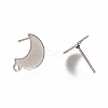 Non-Tarnish 304 Stainless Steel Stud Earring Findings X-STAS-I176-10P-2