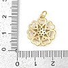 Rack Plating Brass Micro Pave Cubic Zirconia Pendants KK-H509-03G-01-3