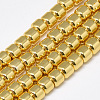 Electroplate Non-magnetic Synthetic Hematite Beads Strands G-Q465-36G-1