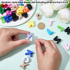 50Pcs Opaque Resin Beads RESI-SP0001-64-3
