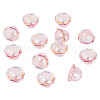 30Pcs UV Plating Acrylic Bead Caps PACR-TA0001-20C-3