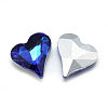 Pointed Back Glass Rhinestone Cabochons RGLA-T031-12x13mm-11-2