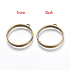 Tibetan Style Alloy Ring Frame Pendants for DIY Resin Pendants TIBEP-M019-01AB-NF-1