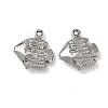304 Stainless Steel Charms STAS-P433-14A-P-1