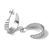 Non-Tarnish 304 Stainless Steel Round Stud Earrings EJEW-I284-07P-2