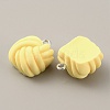 Opaque Resin Pendants LS-RESI-WH0029-24P-01-1