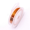 Round Copper Craft Wire CWIR-WH0001-0.8mm-15-1