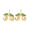 Brass Micro Pave Cubic Zirconia Pendants KK-F895-18C-G-1