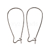 Brass Hoop Earrings Findings Kidney Ear Wires EC221-B-1