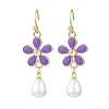 Alloy Enamel Dangle Earrings EJEW-JE06294-01-4