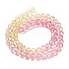 Transparent Painted Glass Beads Strands X1-DGLA-A034-T6mm-A09-5