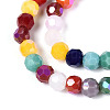 Opaque Glass Beads Strands EGLA-A035-P4mm-HL01-3