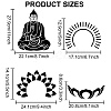 MAYJOYDIY US 1 Set Buddhist PET Hollow Out Drawing Painting Stencils DIY-MA0001-97-2