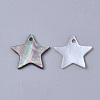 Black Lip Shell Charms SSHEL-S251-34B-2