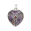 Natural Amethyst Pendants PW-WG50940-01-1