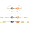 Handmade Enamel Lip Link Chains CHC-M024-05G-03-2